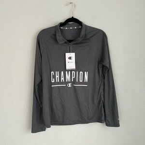 Champion Woman Gray Activewear Sweatshirt, Size M